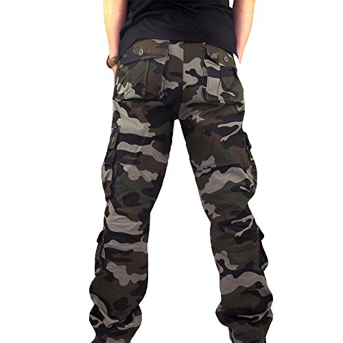 VPASS Pantalones para Hombre,Pantalones Casuales Camuflaje Moda Trabajo Pantalones Pants Jogging Pantalon Fitness Slim Fit Pantalones Largos Pantalones Ropa de Hombre Pantalones de Trekking