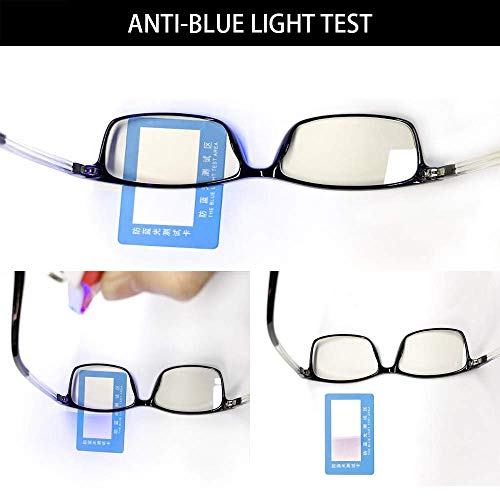 VVDQELLA Gafas de lectura 1.0 Lentes de computadora que bloquean la luz azul Vintage TR90 Unisex Hombres Mujeres para la lucha contra la fatiga contra los ojos, clásico en blanco y negro