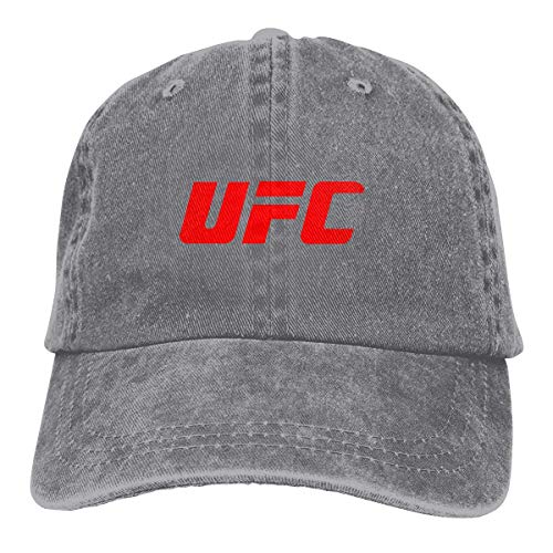 W-Fen Sombrero de Jeans UFC-Logo Gorra de béisbol Gorra Deportiva Sombrero de Camionero Adulto Gorra de Malla