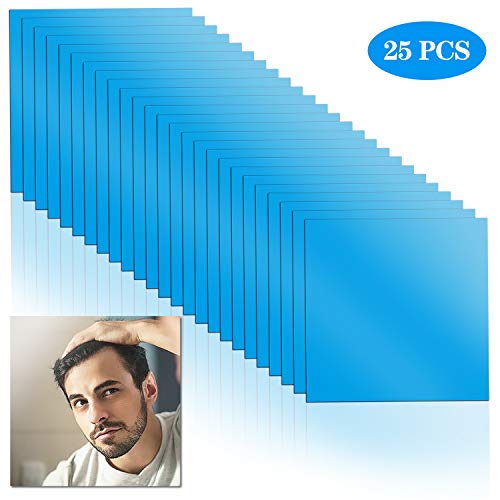 Wandefol 25pcs Espejo Autoadhesivo, Espejo de Pared Flexible, Hojas de Espejo Cuadrado, Etiqueta de Espejo 15*15CM Decoración de Hogar Sujeción Perfecta para Todo Tipo de Pared