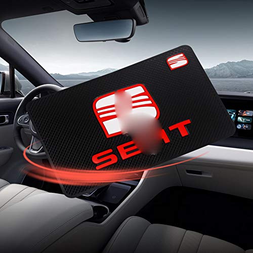 wangjianbin Gel De SíLice Sticky Pad Dashboard TeléFonos MóViles Estante Coche Anti Slip Pad Accesorios Interiores del Coche para Seat Seat Altea Ibiza Leon Toledo Cordoba Alhambra Arona Ateca Exeo