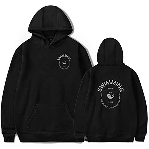 WAWNI 2020 Mac Miller, sudadera con capucha de gran tamaño, estilo casual para mujeres/hombres, K-pop, aficionados, ropa personalizada Negro 1 XS