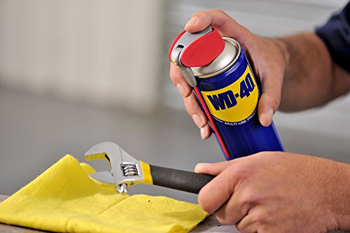 WD-40 Producto Multi-Uso Doble Acción- Spray 500ml-Aplicación amplia o precisa. Lubrica, Afloja, Protege del óxido, Dieléctrico, Limpia metales y plásticos y Desplaza la humedad