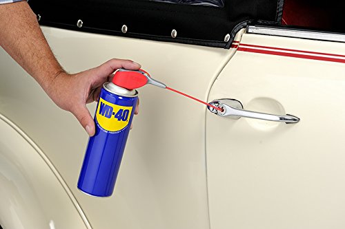 WD-40 Producto Multi-Uso Doble Acción- Spray 500ml-Aplicación amplia o precisa. Lubrica, Afloja, Protege del óxido, Dieléctrico, Limpia metales y plásticos y Desplaza la humedad