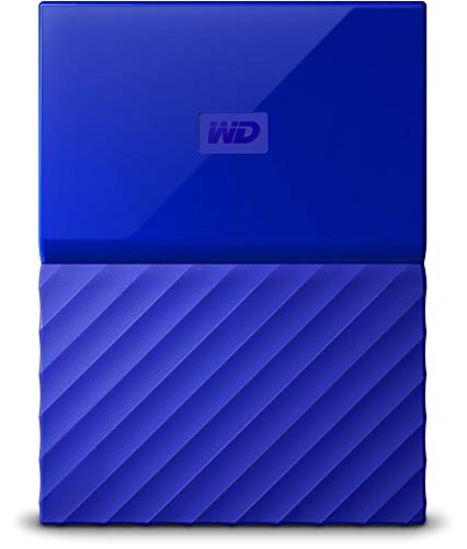 WD My Passport - Disco Duro Portátil de 1 TB y Software de Copia de Seguridad Automática, Azul