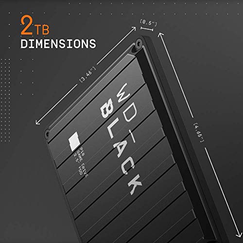 WD_BLACK  2TB P10 Game Drive for On-The-Go Access To Your Game Library - Works with Console or PC