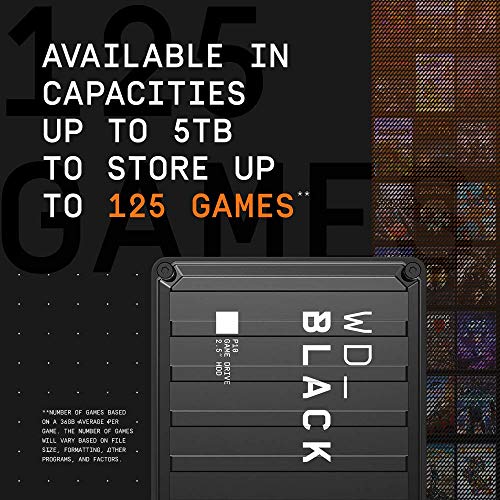 WD_BLACK  2TB P10 Game Drive for On-The-Go Access To Your Game Library - Works with Console or PC