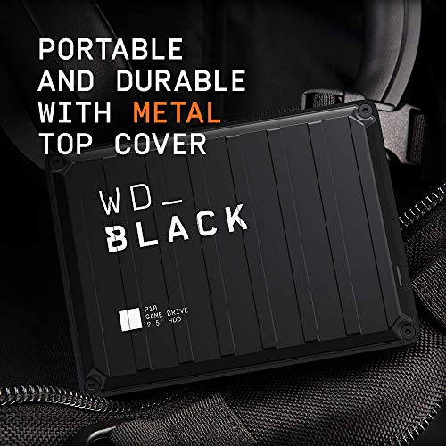 WD_BLACK  5TB P10 Game Drive for On-The-Go Access To Your Game Library - Works with Console or PC