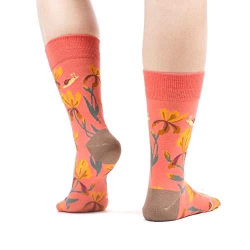 WeciBor Calcetines Estampados de las Mujeres, Mujeres Ocasionales Calcetines Divertidos Impresos de Algodón de Pintura Famosa de Arte Calcetines, Calcetines de Colores de moda (ES071-38)