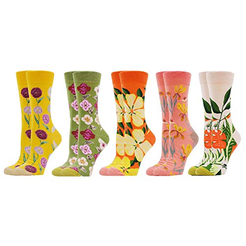 WeciBor Calcetines Estampados de las Mujeres, Mujeres Ocasionales Calcetines Divertidos Impresos de Algodón de Pintura Famosa de Arte Calcetines, Calcetines de Colores de moda (ES071-38)