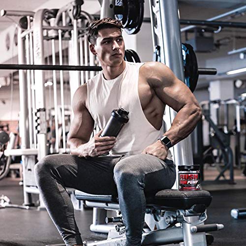 Weider Rush Pump Sour Cherry 375g. Pre-entreno sin cafeína ni creatina. Con L-Citrulina, L-Arginina, Oxystorm®, Ginko biloba y remolacha