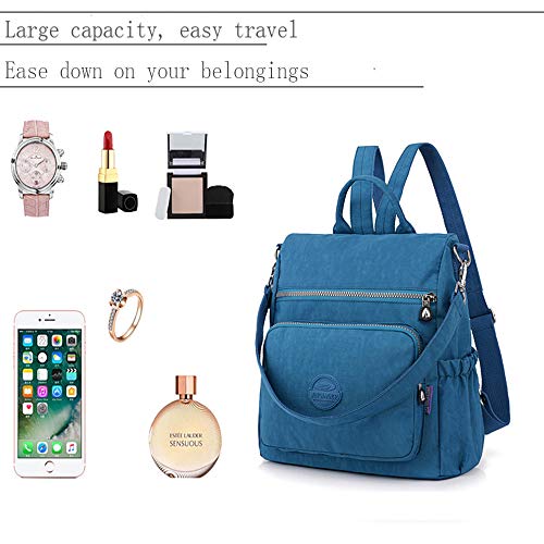 WEILLCCE Bolsos para Mujer Mochila de Mujer Mochila Impermeable de Nylon Bandolera Doble Bolsos de Hombro Doble para Las Mujeres de la muchedumbre