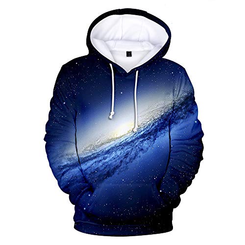 WEIYI BO maoyi Unisex Pullover Sudadera con capucha 3D Print Star Mountain Series Sudaderas con capucha 8 XL