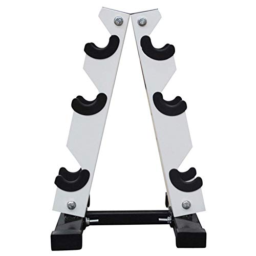 Welltobuy Bastidor con Mancuernas con Bastidor En A Soporte De Almacenamiento con Mancuernas Bastidor con Mancuernas Vertical para Gimnasio En Casa Entrenamiento Diario - Blanco