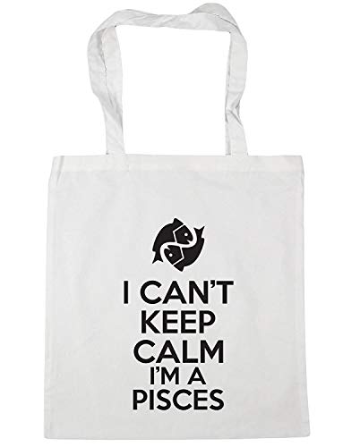 WENNUNA I Cant Keep Calm I'm a Piscis - Bolsa de la compra para gimnasio o playa