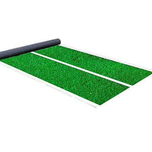 WENZHE Césped Artificial Estera Alfombra Hierba Artificial Moquetas 25mm con Linea Blanca Encriptar Gimnasio Pista Deportiva Dedicado, Tamaño Personalizable (Tamaño : 2x0.5m)