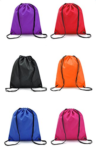 Westeng - Mochila de cordón estilo bolsa, impermeable, color sólido, para deporte y viajes, color morado, tamaño 34*39cm