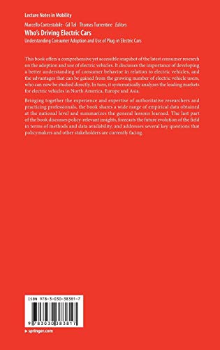 Who's Driving Electric Cars: Understanding Consumer Adoption and Use of Plug-in Electric Cars (Lecture Notes in Mobility)
