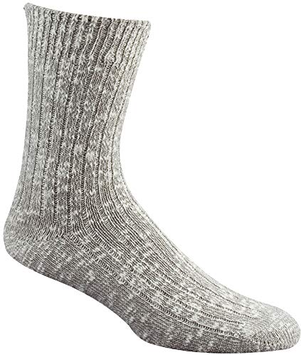 Wigwam Tienda India de equitación para niña Estilo Casual Calcetines Ragg Cypress - Blanco/Gris, L y XL/tamaño 36-11,5