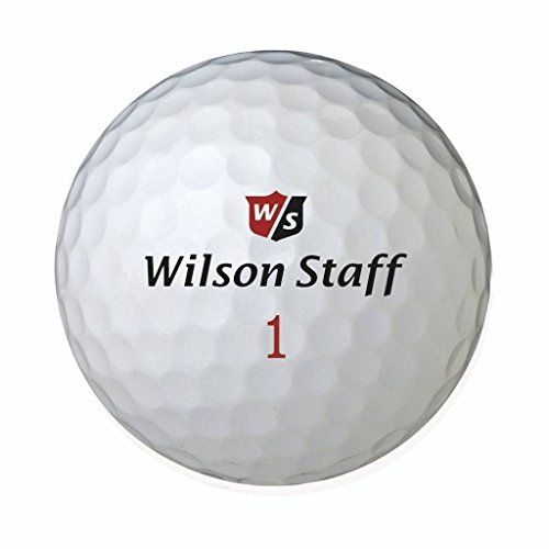 Wilson Staff, Bola de golf más blanda del mundo, 2 capas, Hombre, Para máxima distancia, Pack de 12, Jugadores avanzados, Compresión 29, Caucho, DX2 Soft, Blanco y Rojo, WGWP37100