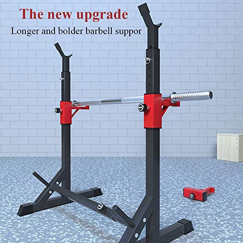 Wjie Squat Rack Stand Levantamiento de Pesas Rack,Gimnasio Casero en Casa Soporte de Entrenamiento de Fuerza Estante,Soporte 260 Kg Carga Máxima