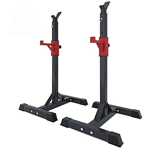 Wjie Squat Rack Stand Levantamiento de Pesas Rack,Gimnasio Casero en Casa Soporte de Entrenamiento de Fuerza Estante,Soporte 260 Kg Carga Máxima