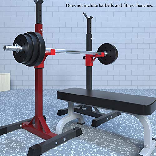 Wjie Squat Rack Stand Levantamiento de Pesas Rack,Gimnasio Casero en Casa Soporte de Entrenamiento de Fuerza Estante,Soporte 260 Kg Carga Máxima