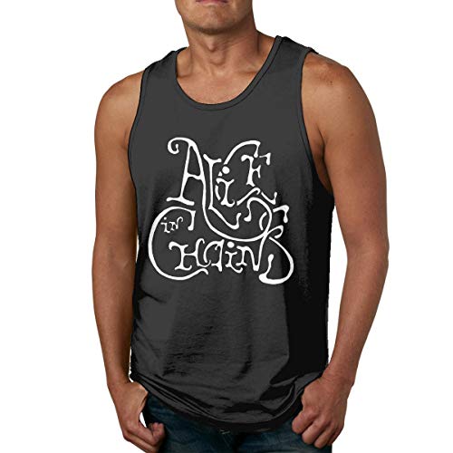 WLQP Camiseta sin Mangas para Hombre Alice in Chains Man'S Workout Fitness Casual Tank Tops Sleeveless Shirt