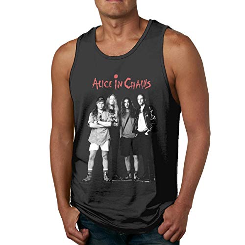 WLQP Camiseta sin Mangas para Hombre Alice in Chains Man'S Workout Fitness Casual Tank Tops Sleeveless Shirt