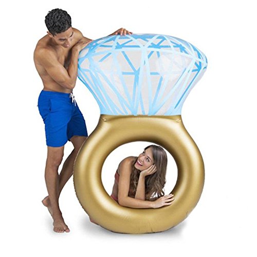 WLZP Hinchable Colchonetas Piscina, Inflable Diamantes Gigante Flotador, Juguete para Fiestas de Piscina con Válvulas Rápidas, Fotografía Apoyos, Float Inflable para Adultos 55 X 47,2 X 15,7"