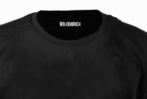 Wolkenbruch - Camiseta de calavera con 13 calaveras Tallas: de la M a la XXXXL. Negro L