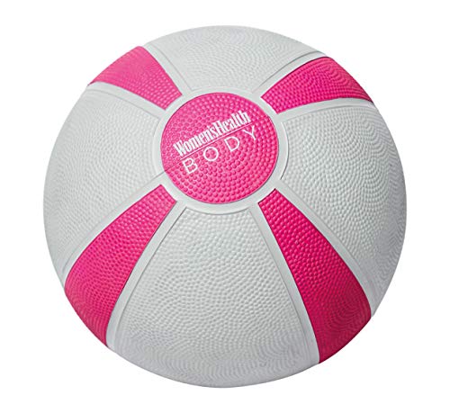 Women's Health BODY Wall-Ball - Balón Medicinal, Gris, Magenta.