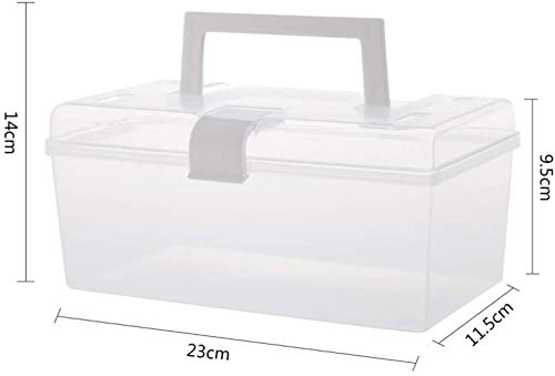Woodtree Caja de Almacenamiento de contenedores médico Kit de Primeros Auxilios de Doble Capa Caja de Almacenamiento Kit de Primeros Auxilios Home Box
