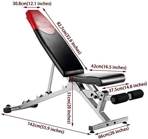 Woodtree Heces Banco de Equipos Deportivos Gimnasio Sit-up Presidente de la Junta de Fitness (Carga máxima 218kg) (Color: Negro, tamaño: 142 * 66 * 51 cm), Tamaño: 142 * 66 * 51 cm, Color: Negro