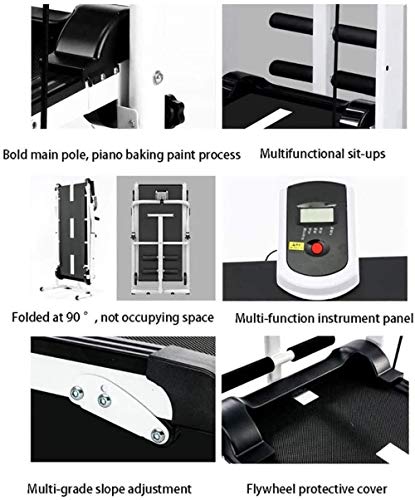 Woodtree Hogar Multifuncional Cinta de Correr Plegable mecánica Instalación-Libre Ultra silencioso Interior Caminar Caminar Máquina for portátil máquina de Gimnasio Equipo Multifuncional