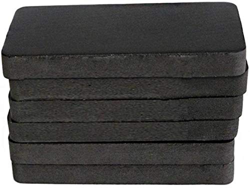 Woodtree Mat Cinta de Correr, 6pcs antivibraciones amortiguadora de Aislamiento de Sonido del Amortiguador, de Ejercicio físico Antideslizante de EVA Pad for el hogar Gym Equipment, Color: Negro