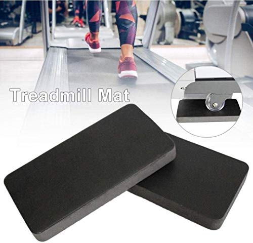 Woodtree Mat Cinta de Correr, 6pcs antivibraciones amortiguadora de Aislamiento de Sonido del Amortiguador, de Ejercicio físico Antideslizante de EVA Pad for el hogar Gym Equipment, Color: Negro