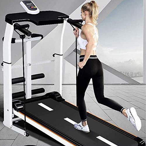 Woodtree Multifuncional Cinta de Correr, Home Fitness Equipment Pequeño, Controles fáciles de pasamanos, Instalación mecánica Plegable-Libre Ultra-Quiet Cubierta Máquina Caminar