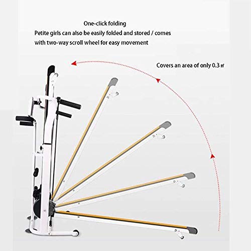 Woodtree Multifuncional Cinta de Correr, Home Fitness Equipment Pequeño, Controles fáciles de pasamanos, Instalación mecánica Plegable-Libre Ultra-Quiet Cubierta Máquina Caminar