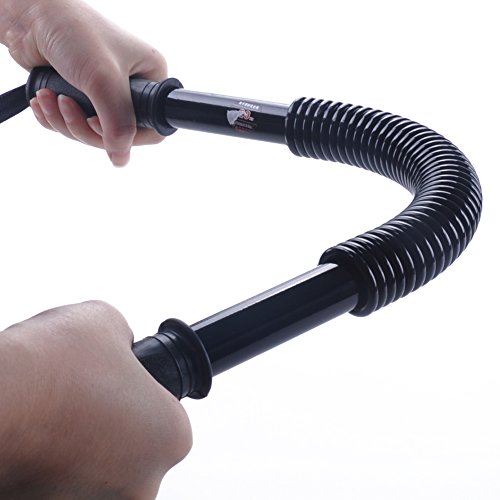 WOOPOWER Power Twister - Expansor de Pecho Flexible para Ejercicios de Hombro, Brazos y Pecho, 20 kg de Acero