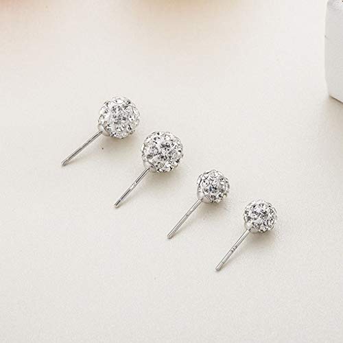 wufeng 1 par del Estilo Coreano de Las Mujeres de Plata Pendiente de la Boda de la Muchacha Venta on-Line Simple Prom geométrica del oído Anillos del Rhinestone de la Vendimia Pernos prisioneros