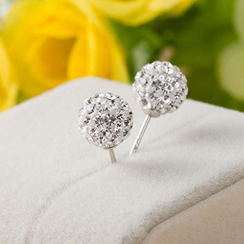 wufeng 1 par del Estilo Coreano de Las Mujeres de Plata Pendiente de la Boda de la Muchacha Venta on-Line Simple Prom geométrica del oído Anillos del Rhinestone de la Vendimia Pernos prisioneros