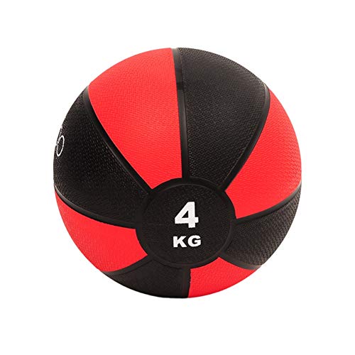 WXYZ Pelota Medicinal Balón Medicinal De Goma para Fitness De 4Kg/8,8 LB, Bola De Gravedad Sólida De Alta Elasticidad, Entrenamiento con Pesas, Entrenamiento De Fuerza, Opción Ideal para Sentadillas