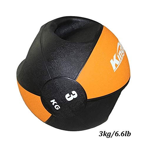 WXYZ Pelota Medicinal Balones Medicinales De Goma con Doble Asa, Ideal para Entrenamiento Físico, Entrenamiento De Fuerza De Equilibrio, Sentadilla 3kg, 8kg, 9kg, 10kg, 12kg (Size : 3kg)