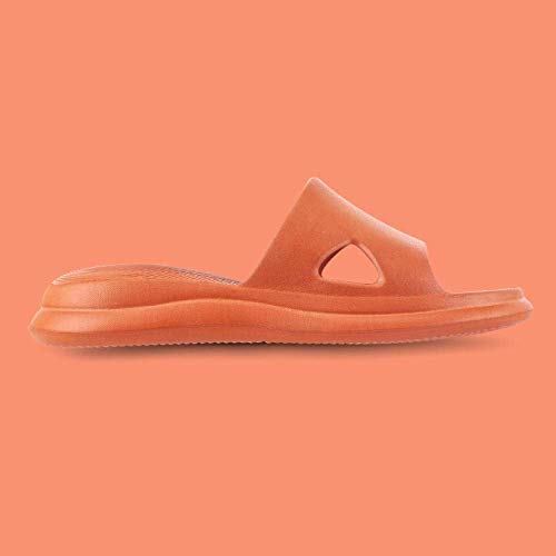 WZLJW Sandalias ergonómicas para el dedo del pie, sandalias desodorantes antideslizantes de suela gruesa, zapatillas de baño de suela suave-42-43_naranja, House mule espumas suaves ggsm