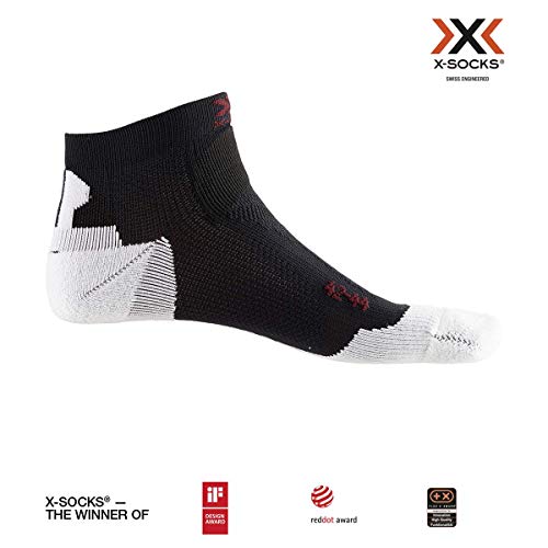 X-Bionic Run Discovery Calcetín Térmico, Hombre, Negro, 42-44