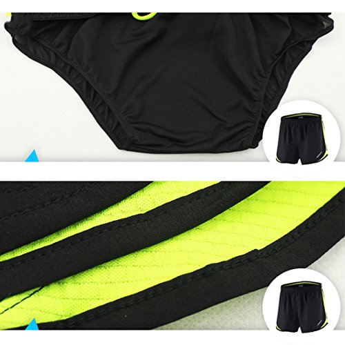 X-Labor Pantalones cortos deportivos para hombre, con slip interior, gimnasio, yoga, pantalones cortos de entrenamiento, color azul, tamaño EU M (Tag:L)