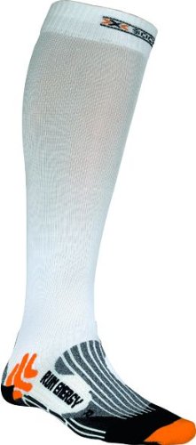 X-Socks Run Energizer - Calcetines de Running, tamaño 39-41, Color Blanco