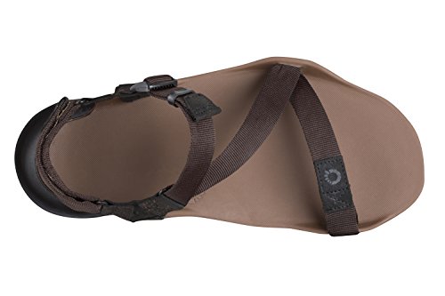 Xero Shoes Z-Trek - Sandalias deportivas minimalistas para hombre descalzo, para senderismo, caminar, correr, caminar, Marrón (Moka/Café), 43 EU