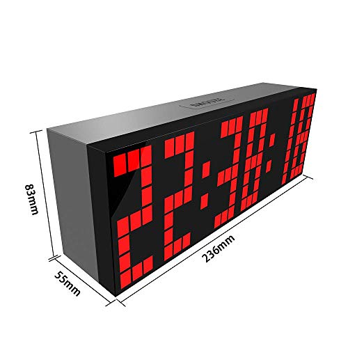 XHCP Temporizador de intervalo de Gimnasio, Pantalla LED Reloj electrónico Cronómetro Temporizador de intervalo Reloj de Pared preciso Reloj Deportivo Crossfit Tempo